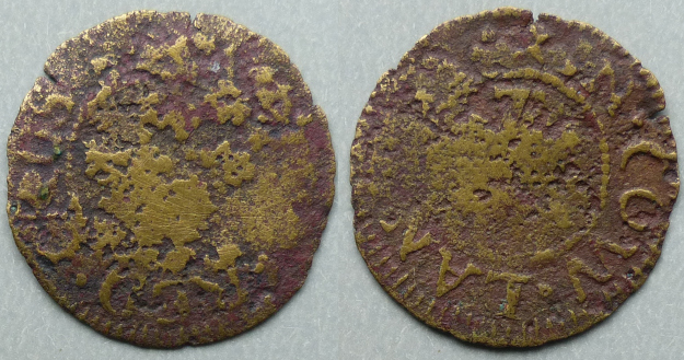 Cow Lane, T T (A) AT THE RED CROS 1658 farthing